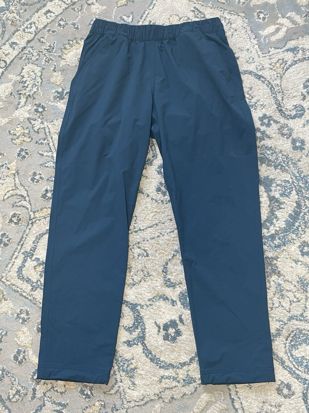 Topo Designs Womens L Tech Pants Blue Stretch Nylon Hiking Travel Outdoor